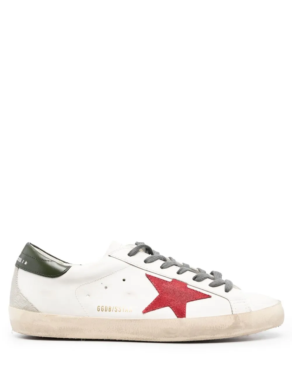 19193110_42942296_1000.webp Golden Goose Super-Star with red suede star and green leather heel tab - Image 1