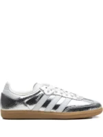 Adidas Samba OG Silver Metallic Cracked Leather