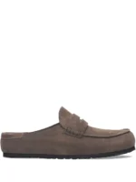 Birkenstock Naples Wrapped Suede Concrete Grey