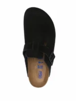 Birkenstock Boston Soft Footbed Suede Black - Image 4