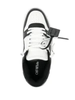 OFF-WHITE Out Of Office OOO Low Tops White Black White - Image 3