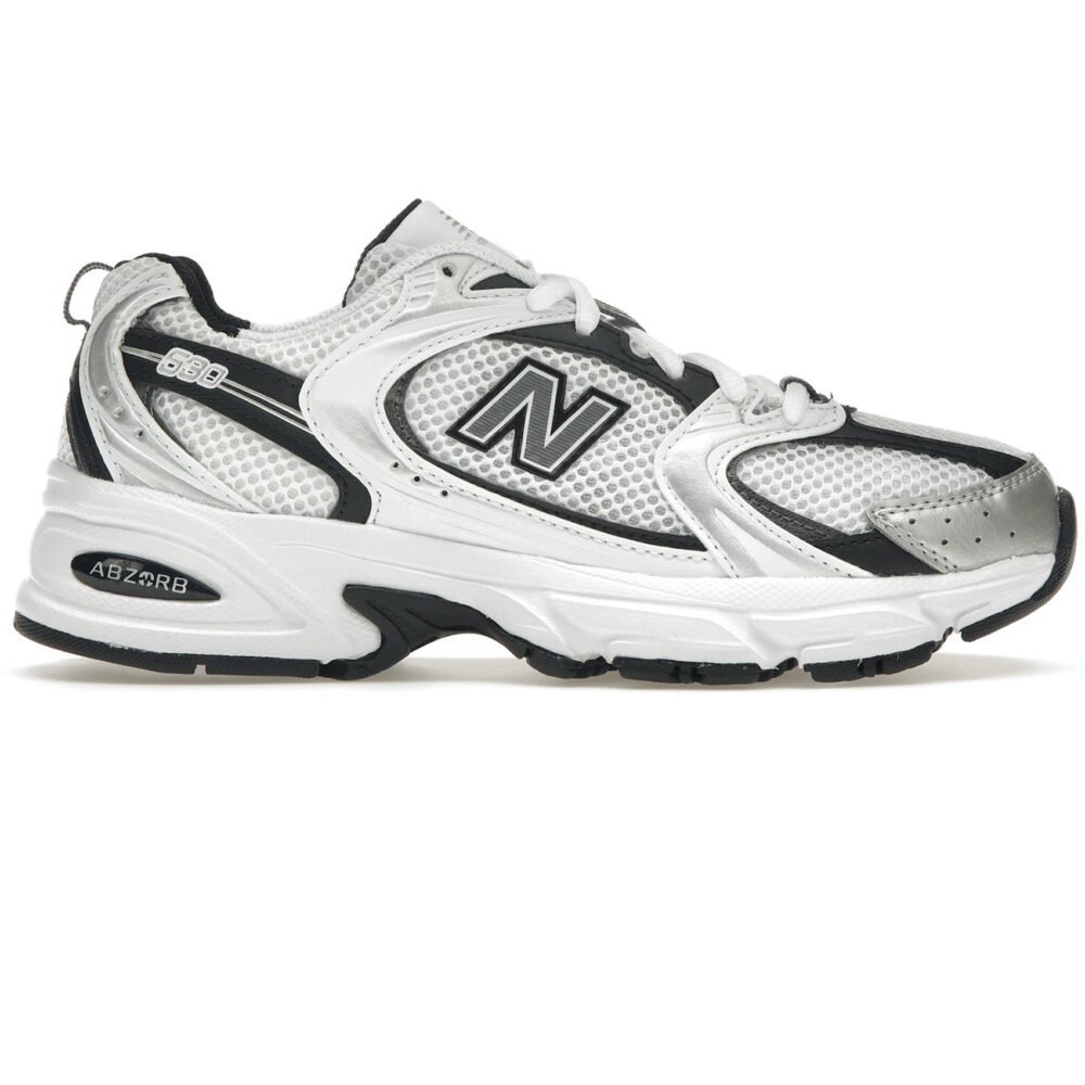 New-Balance-530-White-Silver-Metallic-Black.jpg New Balance 530 White Silver Metallic Black - Image 1