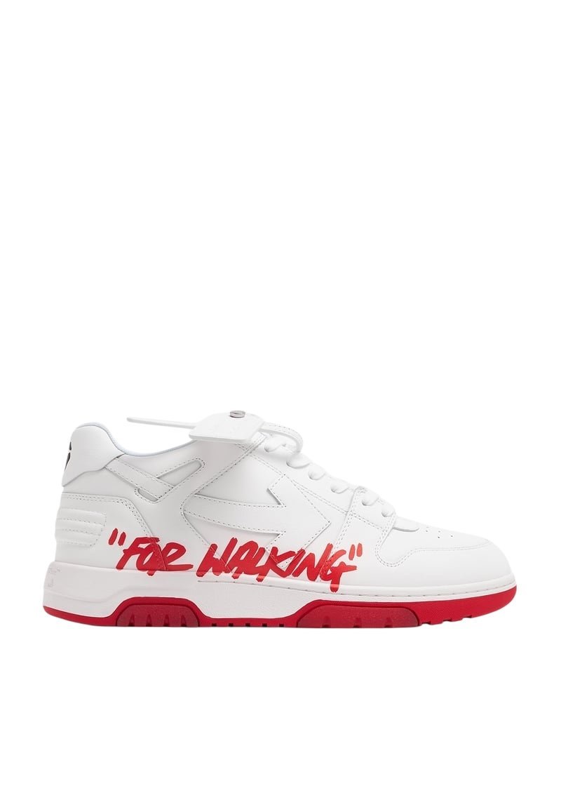 Photoroom_20250601_182318.jpeg OFF-WHITE Out Of Office "OOO" Low Tops For Walking White Red SS22 - Image 1