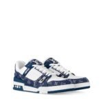 Louis Vuitton LV Trainer Monogram Denim White Blue - Image 2