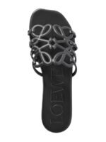 Loewe Petal Anagram slide black in soft calfskin - Image 3