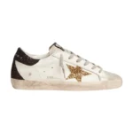 Golden Goose Superstar in white black & glitter Star