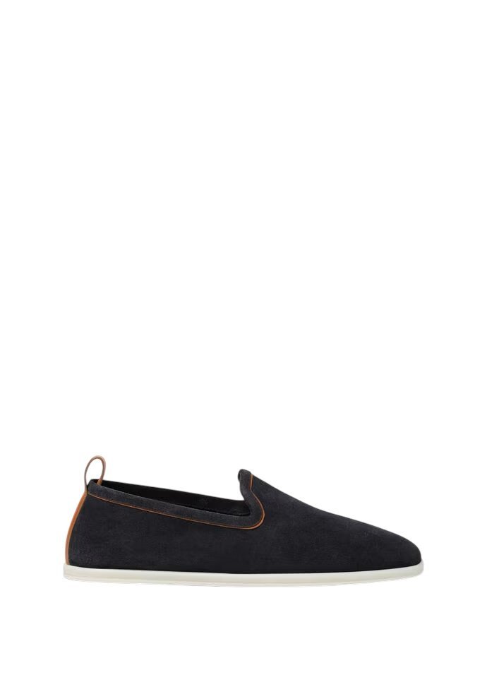 Photoroom_20250903_031550.jpg Loro Piana Venice Walk Loafer Navy Blue - Image 1
