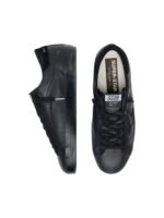 Golden Gosse Super-Star in black nappa with black suede star and heel tab - Image 4