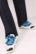 Lanvin Curb Sneaker White Blue - Image 4