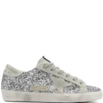 Golden Gosse Women's Super-Star in silver glitter ice-gray
