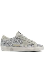 Golden Gosse Women's Super-Star in silver glitter ice-gray