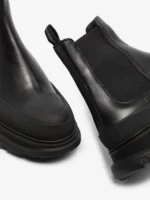 Alexander McQueen Tread Slick Ankle Boot Black Silver - Image 5