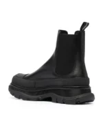 Alexander McQueen Tread Slick Ankle Boot Black Silver - Image 4
