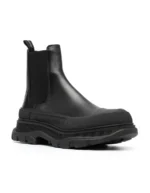 Alexander McQueen Tread Slick Ankle Boot Black Silver - Image 2