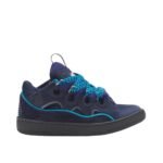 Lanvin Curb Leather Navy Blue