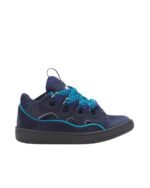 Lanvin Curb Leather Navy Blue
