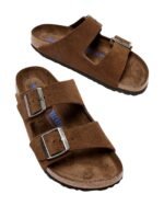 Birkenstock Arizona Soft Footbed Suede Leather Carafe Tonal - Image 2