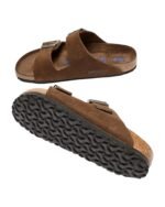 Birkenstock Arizona Soft Footbed Suede Leather Carafe Tonal - Image 4