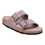 Birkenstock Arizona Soft Footbed Suede Leather Faded Purple Tonal - Image 4