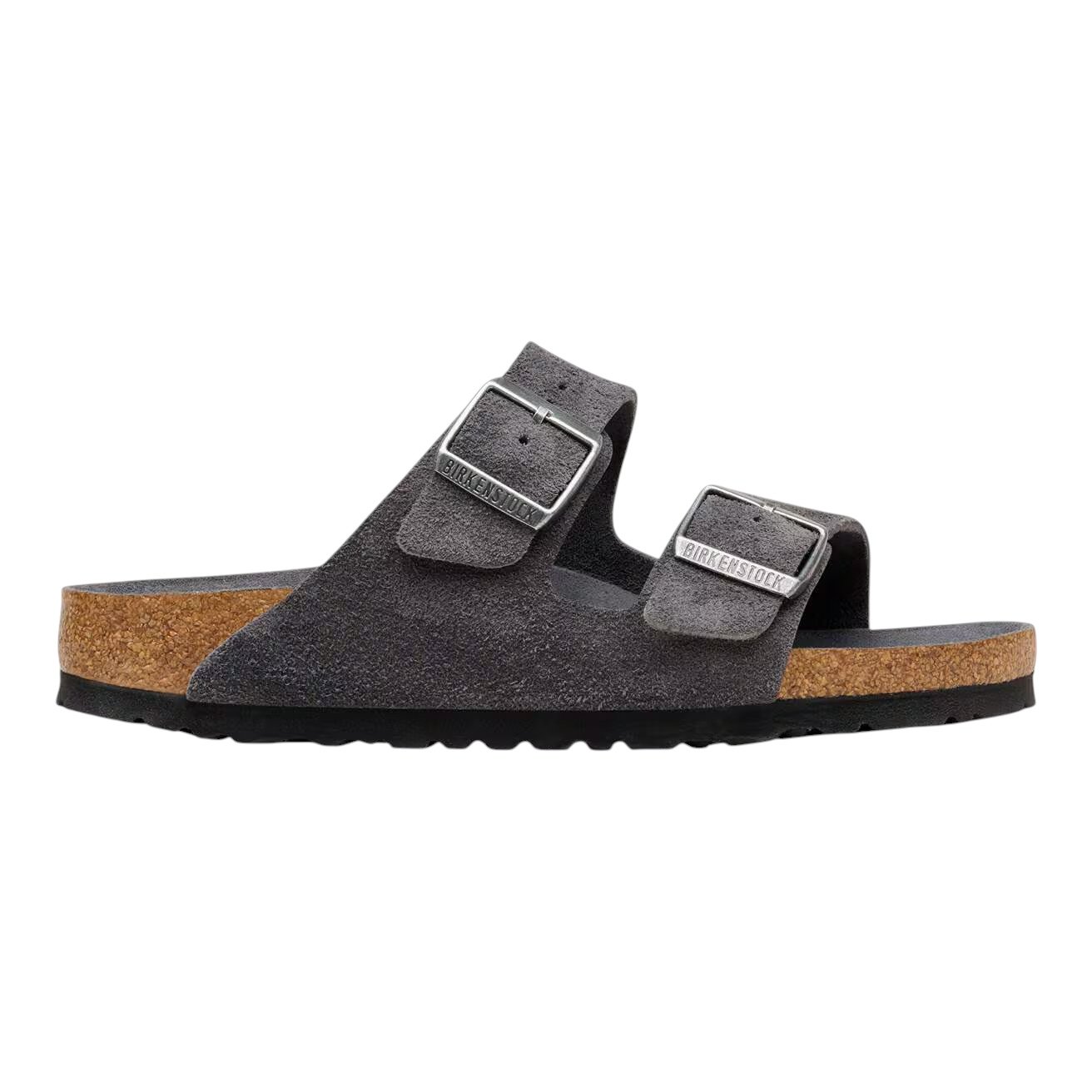 1031721_side.jpg.jpg Birkenstock Arizona Suede Leather Charcoal - Image 1