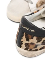 Golden Gosse Women's Super-Star in leopard print leather - Image 3