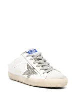 Golden Gosse Super-Star Sabot platinum glitter star and suede tongue - Image 2