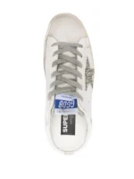 Golden Gosse Super-Star Sabot platinum glitter star and suede tongue - Image 4