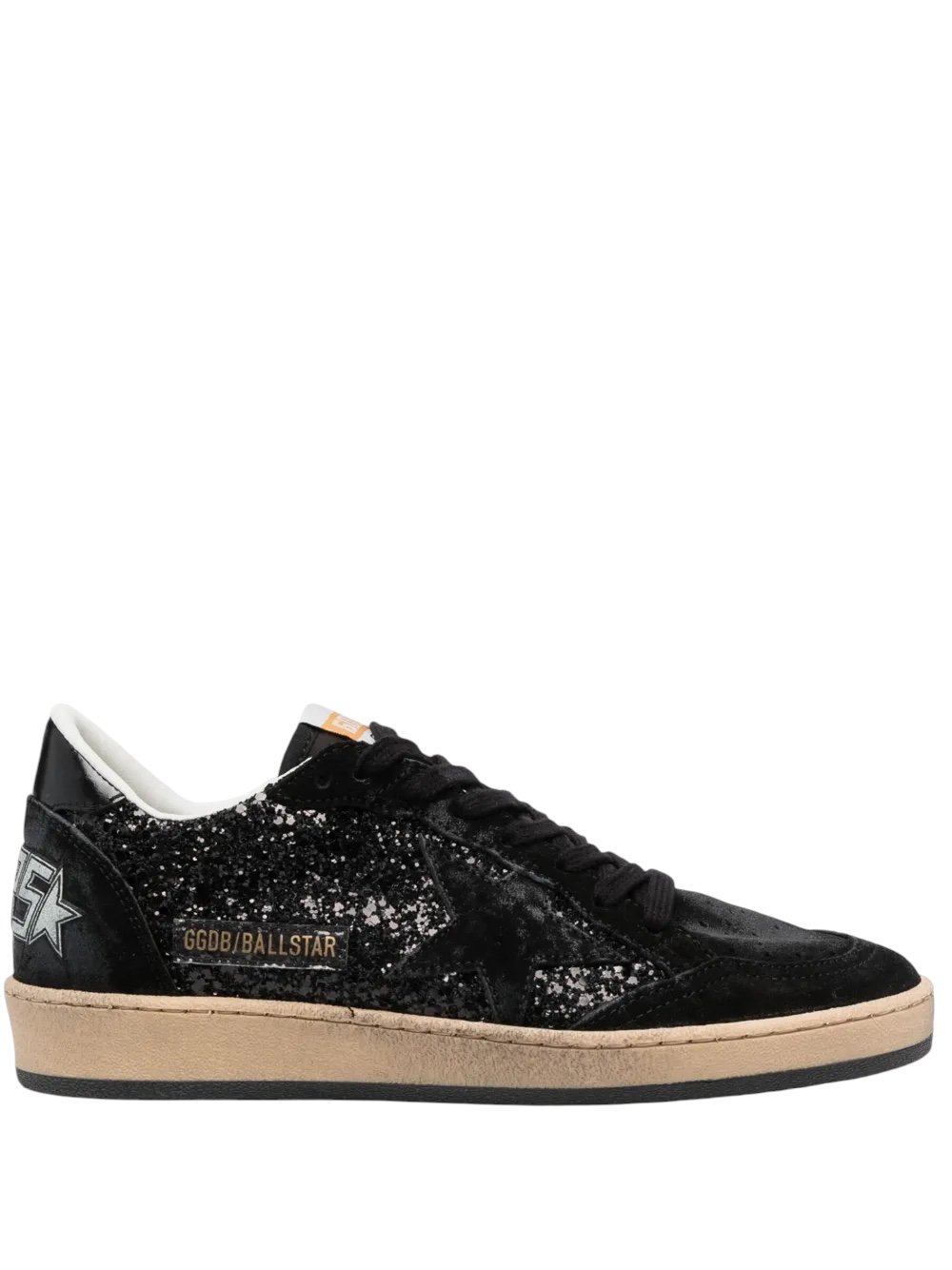 20030598_45094209_1000.jpg.jpg Golden Gosse Ball Star in Black glitter with suede - Image 1