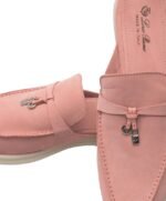 Loro Piana Charms Walk Babouche Loafer Suede Pink - Image 4