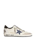 Golden Goose Ball Star in nappa with leather star and metallic leather heel tab