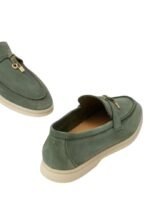 Loro Piana Summer Charms Walk Loafer Green Lagoon - Image 5