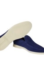 Loro Piana Summer Walk Loafer Suede Indaco - Image 6