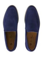 Loro Piana Summer Walk Loafer Suede Indaco - Image 4