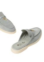 Loro Piana Charms Walk Babouche Loafer Eucalyptus - Image 5