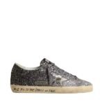 Golden Gosse Super Star with glitter upper and silver metallic leather star