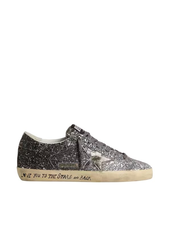 GWF00101.F007470-60246.jpg.jpg Golden Gosse Super Star with glitter upper and silver metallic leather star - Image 1