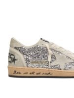 Golden Gosse Ball Star in silver glitter with ice-gray suede inserts - Image 4