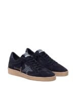 Golden Gosse Ball Star in dark blue suede with dark blue glitter star - Image 2