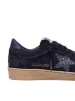 Golden Gosse Ball Star in dark blue suede with dark blue glitter star - Image 4