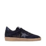 Golden Gosse Ball Star in dark blue suede with dark blue glitter star