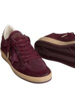 Golden Gosse Ball Star in burgundy suede with crystal - Image 2