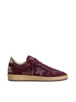 Golden Gosse Ball Star in burgundy suede with crystal