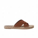 Zegna Dark Foliage Suede Espadrille Sandals