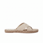 Zegna Off White Suede Espadrille Sandals
