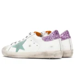 Golden Gosse Super Star Sneakers Ice White Aquamarine Pink - Image 3