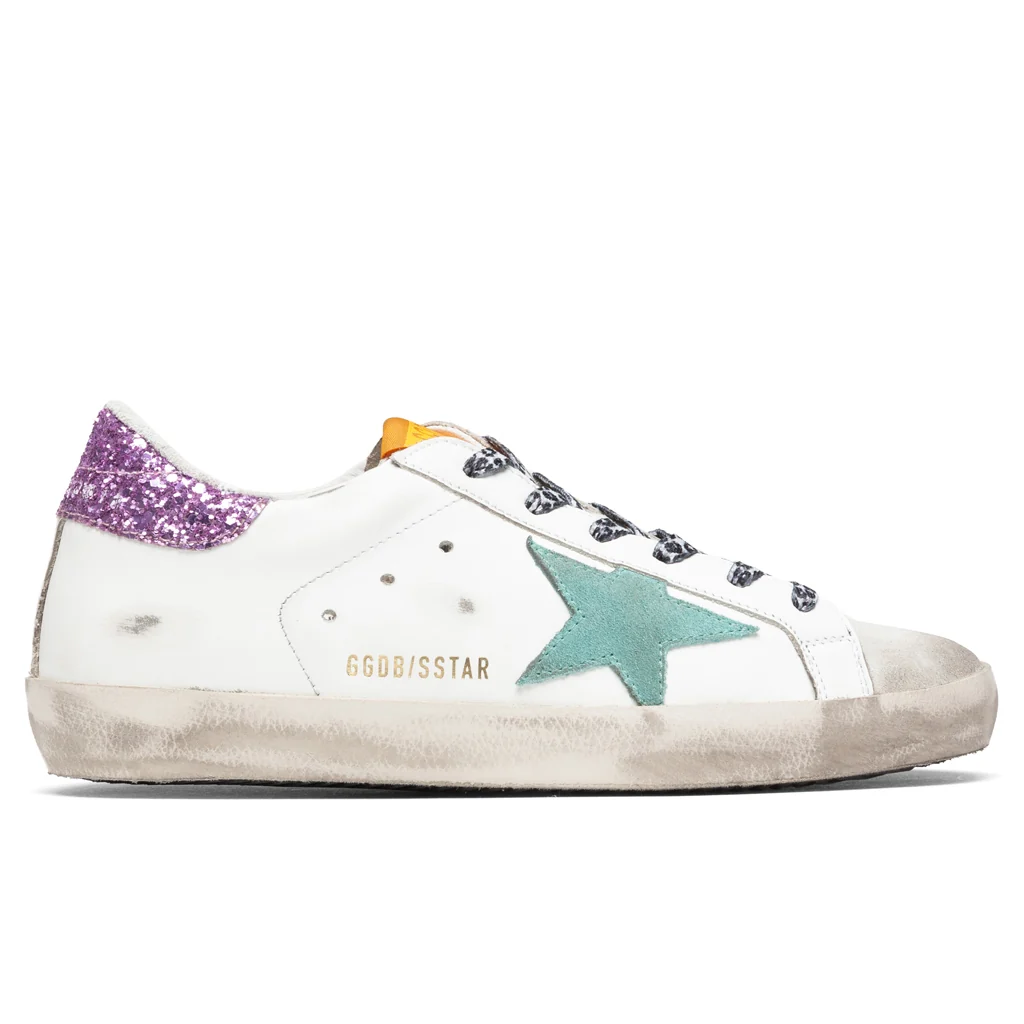 Golden-Goose-Women_s-Superstar-Ice-White-Aquamarine-Pink-GWF00101.F000111.80153-10-27-2020-01.jpg.webp Golden Gosse Super Star Sneakers Ice White Aquamarine Pink - Image 1