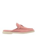 Loro Piana Charms Walk Babouche Loafer Suede Pink