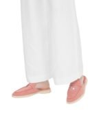 Loro Piana Charms Walk Babouche Loafer Suede Pink - Image 5