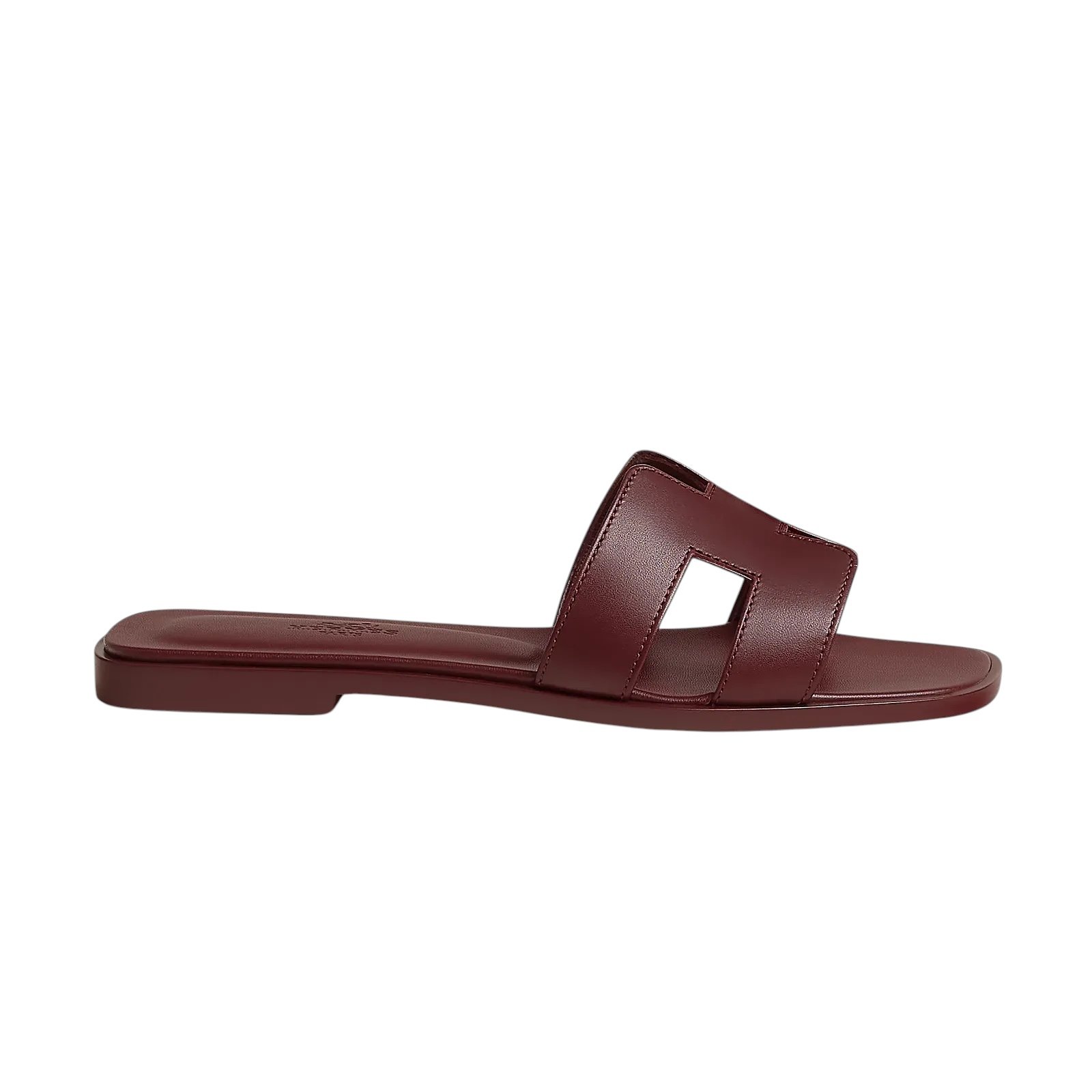 image-0.jpg Hermes Oran Sandal Rouge H - Image 1