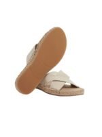 Zegna Off White Suede Espadrille Sandals - Image 5